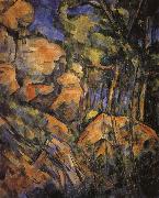 Paul Cezanne near the rock cave oil painting on canvas